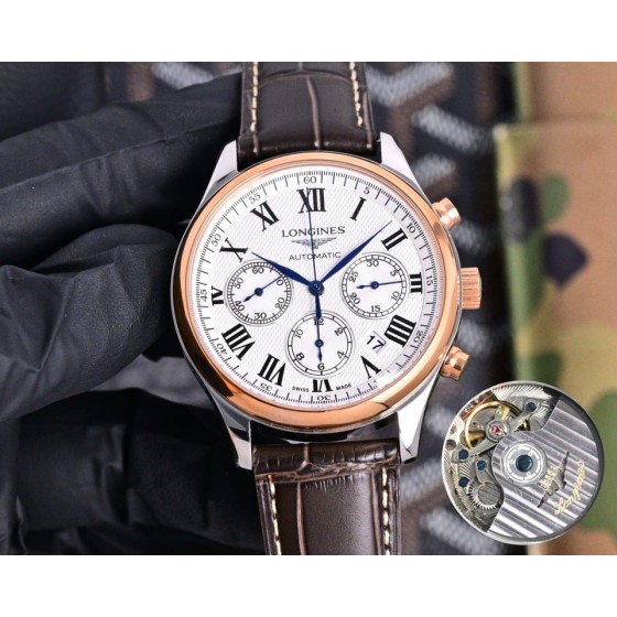 (Three codes in one) Six-hand multi-functional wristwatch